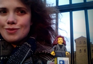 Dr Cora Beth Fraser with her LEGO mini-me